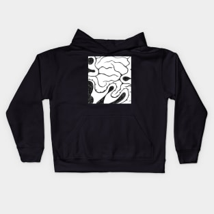 Flowing Lava roots and vines Kids Hoodie